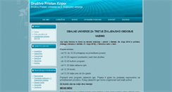 Desktop Screenshot of drustvo-pristan.si